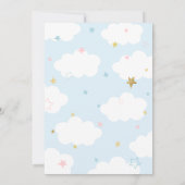 パステルレインボーベビーシャワー 招待状 (裏面)