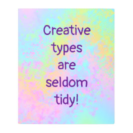 パステルレインボーペイント「クリエイティブタイプ」 メタルプリント