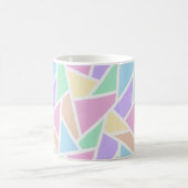 パステルレインボーモザイクパターン コーヒーマグカップ (中央)