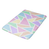 パステルレインボーモザイクパターン バスマット (アングル)