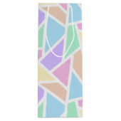 パステルレインボーモザイクパターン ワインギフトバッグ (裏面)