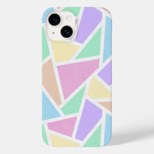 パステルレインボーモザイクパターン Case-Mate iPhoneケース (裏面)