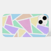 パステルレインボーモザイクパターン Case-Mate iPhoneケース (裏面 (横))