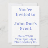 パステルレインボーモダン 招待状 (裏面)