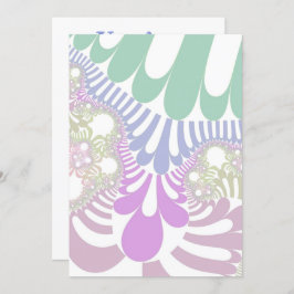 パステルレインボーモダン 招待状