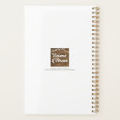 パステルレインボーモノグラムのパーソナライズされた プランナー手帳 (裏面)