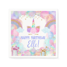 パステルレインボーユニコーンバースデーパーティー