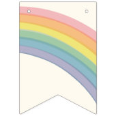 パステルレインボーユニコーンバースデーパーティー バンティングフラッグ (第3の旗)