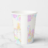 パステルレインボーユニコーン甘い誕生日 紙コップ (右)
