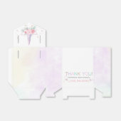 パステルレインボーユニコーン誕生日フアビーボックス フェイバーボックス (折り畳みなし)