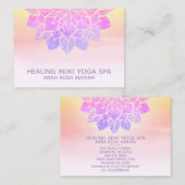 *~*パステルレインボーヨガスピリチュアル霊気マンダラ 名刺 (正面/裏面)