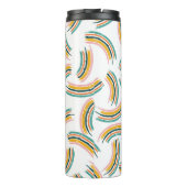 パステルレインボーライン:シームレスなヴィンテージ タンブラー (裏面)