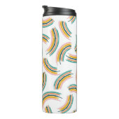 パステルレインボーライン:シームレスなヴィンテージ タンブラー (回転右)