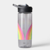 パステルレインボー子供の名前を追加ウォーターボトル ウォーターボトル (右面)