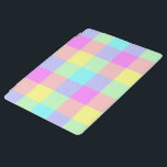 パステルレインボー市松模様に iPadスマートカバー<br><div class="desc">この明るいカラフルデザインは、パステルカラーの鮮やかな虹の中に軽い質感の繰り返しチェック/正方形パターンを持つ。春に見えるスタイリッシュチェッかわいらしカー板の格子模様だ。テキスト楽しむや写真の背景として、そのまま使用することも使用することもできます。</div>