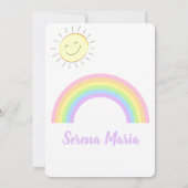 パステルレインボー招待状 招待状 (裏面)