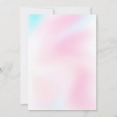 パステルレインボー招待状 招待状 (裏面)