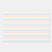 パステルレインボー春イエローセット3 ラッピングペーパーシート (正面3)