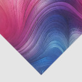 パステルレインボー水の色テクスチャ波デコページ 薄葉紙 (詳細)