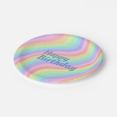 パステルレインボー紙プレート ペーパープレート (アングル)