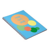 パステルレインボー紙吹雪スパイラルフォトノートブック ノートブック (右側)