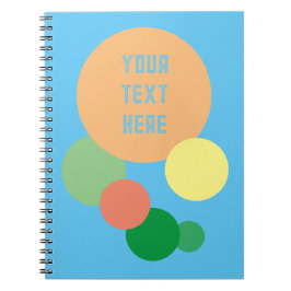 パステルレインボー紙吹雪スパイラルフォトノートブック ノートブック