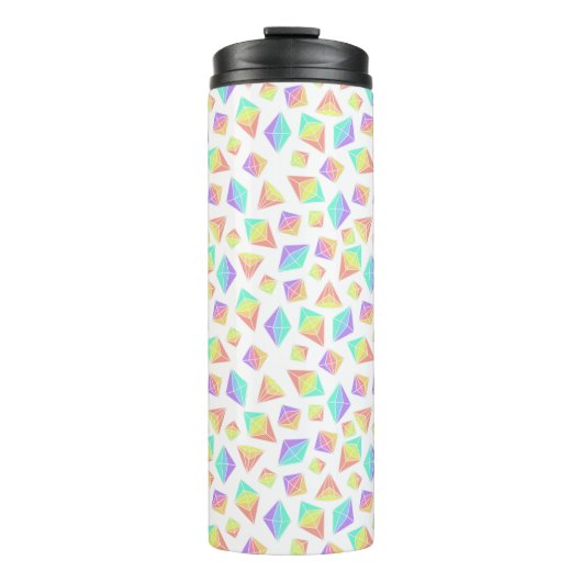 パステルレインボー結晶パターン タンブラー (正面)
