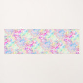 パステルレインボー絞り染めウォーターカラー ヨガマット (裏面(横))