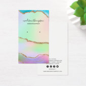 パステルレインボー金ゴールドジュエリーイヤリングディスプレイ (デスク)