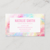 パステルレインボー銀河系マモダンロカラフルーブル 名刺 (裏面)