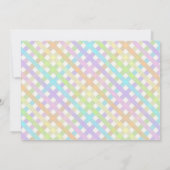 パステルレインボー1st誕生日招待状 招待状 (裏面)