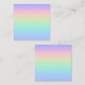 パステルレインボー スクエア名刺 (正面/裏面)