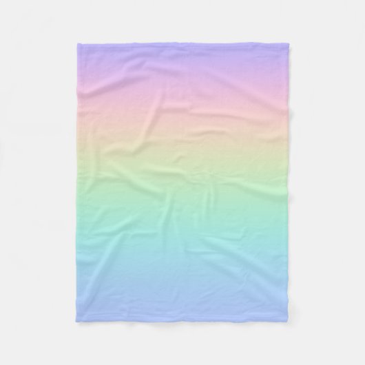 パステルレインボー フリースブランケット (正面)
