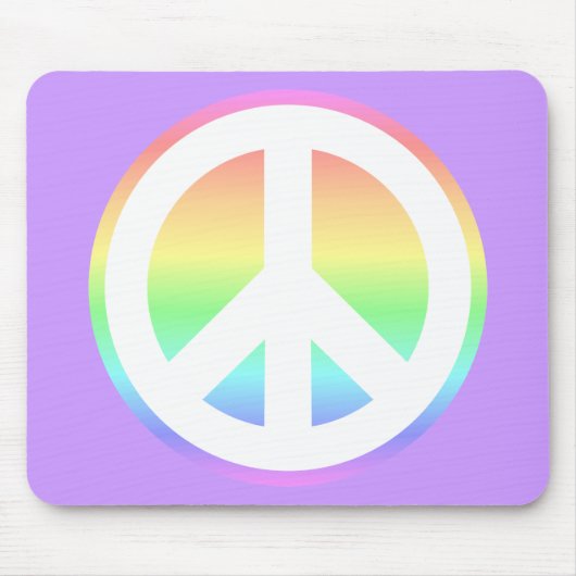 パステルレインボー マウスパッド (正面)