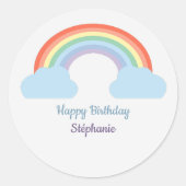 パステルレインボー ラウンドシール (正面)