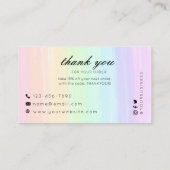 パステルレインボー 名刺 (裏面)