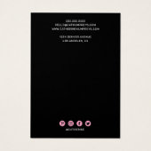 パステルレオパードプリントボウヘアクリップディスプレイ (裏面)