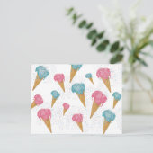 パステルレトロウォーターカラーアイスクリーム&スプリンクル シーズンポストカード (スタンド正面)