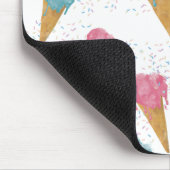 パステルレトロウォーターカラーアイスクリーム&スプリンクル マウスパッド (コーナー)