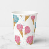 パステルレトロウォーターカラーアイスクリーム&スプリンクル 紙コップ (右)