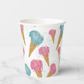パステルレトロウォーターカラーアイスクリーム&スプリンクル 紙コップ (裏面)