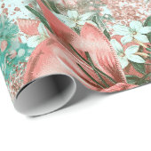 パステルレトロクリスマスビネット ラッピングペーパー (ロールコーナー)