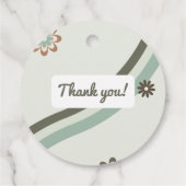 パステルレトログリーンブラウンベビードラゴンサンキュー フェイバータグ (裏面)