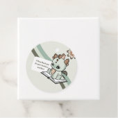 パステルレトログリーンブラウンベビードラゴンサンキュー フェイバータグ (インサイチュ)