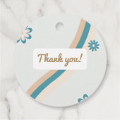 パステルレトログレーブルーブラウンベビードラゴンサンキュー フェイバータグ (裏面)