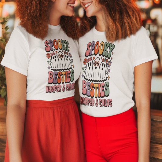 パステルレトロ幽霊不気味ベスティーズの衣装 Tシャツ