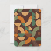 パステルレトロ70年代ウェディング招待状 招待状 (裏面)