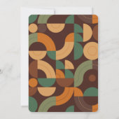 パステルレトロ70sグルーヴィ結婚式招待状 招待状 (裏面)