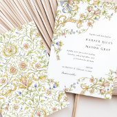 パステルロコスクロールワーク結婚フローラ 招待状