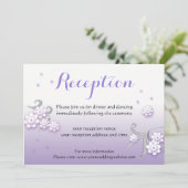 パステルロベバ結婚バードのカスタム披露宴カード 招待状 (スタンド正面)